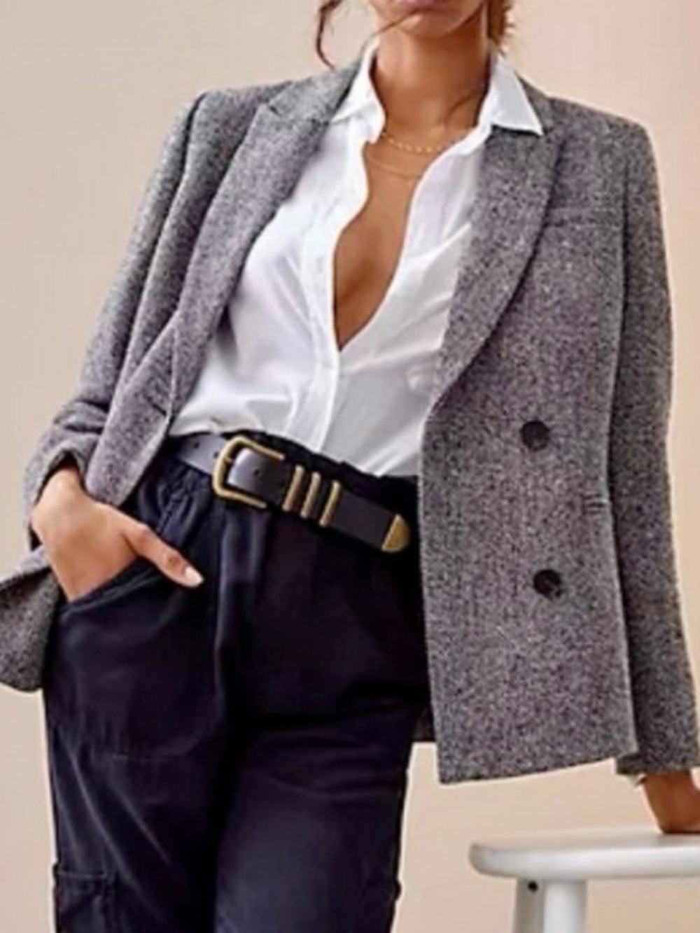 Mare Mare x Anthropologie Tweed Blazer Size S